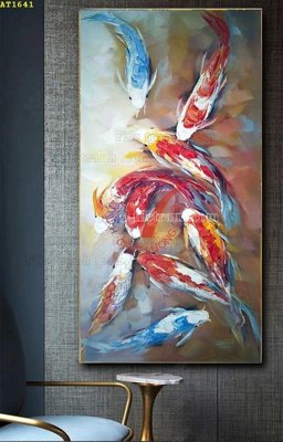 Download file tranh PSD File tranh hiện đại Sơn Dầu AT1641 để chỉnh sửa