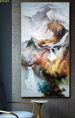 Tải về hình ảnh gốc File tranh hiện đại Sơn Dầu AT1643 sắc nét