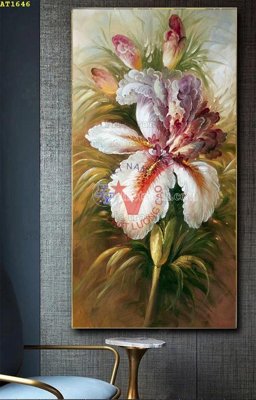 File in lụa File tranh hiện đại Sơn Dầu AT1646 (tân cổ điển) File tranh hiện đại Sơn Dầu AT1646