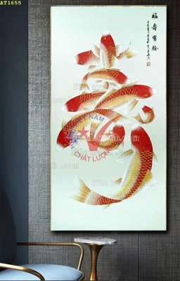 File gốc in ấn File tranh hiện đại Sơn Dầu AT1655 độ phân giải cao