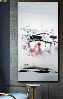 File gốc File tranh hiện đại Sơn Dầu AT1659 (phong cách) cổ điển