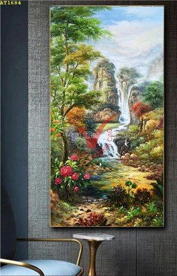 File PSD File tranh hiện đại Sơn Dầu AT1684 (nguyên bản) cho thiết kế