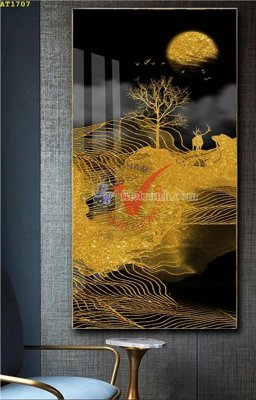 File in ấn File tranh hiện đại Sơn Dầu AT1707 (bản gốc) cao cấp