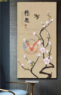 File gốc File tranh hiện đại Sơn Dầu AT1725 (phong cách) châu Âu