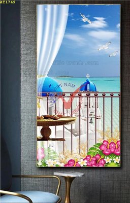 File gốc File tranh hiện đại Sơn Dầu AT1749 (PNG) không nền chất lượng