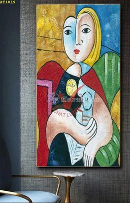 Tải file File tranh hiện đại Sơn Dầu AT1819 (PSD) cho in tranh kính