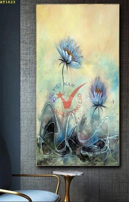 Hình ảnh gốc File tranh hiện đại Sơn Dầu AT1823 (để in khổ lớn)