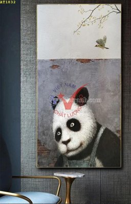 Download file gốc File tranh hiện đại Sơn Dầu AT1832 (in lụa) cao cấp