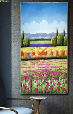 File gốc File tranh hiện đại Sơn Dầu AT1842 (in lụa) hoa văn cổ điển