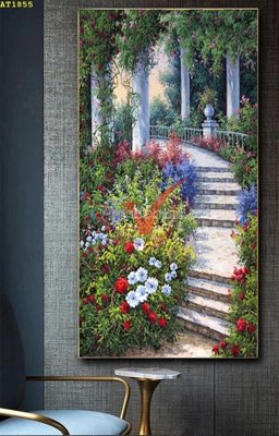 File gốc File tranh hiện đại Sơn Dầu AT1855 (AI/EPS) cho in ấn