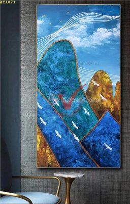 File tranh gốc File tranh hiện đại Sơn Dầu AT1871 (bản quyền) độc đáo