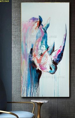 File in trần File tranh hiện đại Sơn Dầu AT1949 (bản gốc) trời sao