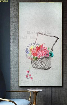 File in lụa File tranh hiện đại Sơn Dầu AT1953 (hoa văn) File tranh hiện đại Sơn Dầu AT1953