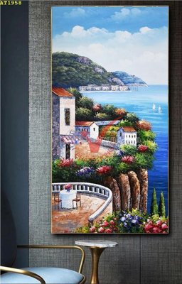 File tranh File tranh hiện đại Sơn Dầu AT1958 (ảnh gốc) chi tiết rõ ràng