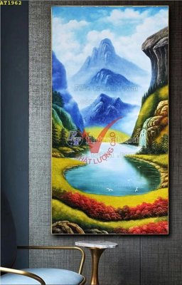 Download file ảnh gốc File tranh hiện đại Sơn Dầu AT1962 để in ấn