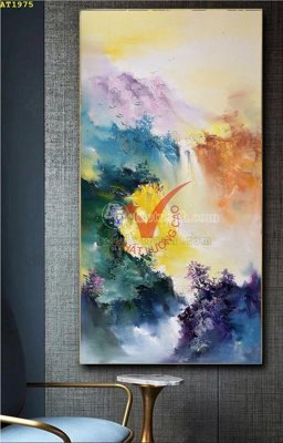 File tranh trang trí File tranh hiện đại Sơn Dầu AT1975 (tải file gốc)