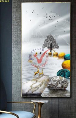 Tải file PSD File tranh hiện đại Sơn Dầu AT2060 (nguyên layer) để in