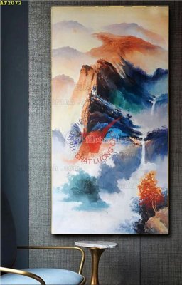 File tranh File tranh hiện đại Sơn Dầu AT2072 (gốc) chủ đề thành phố