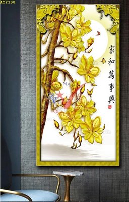 Ảnh gốc File tranh hiện đại Sơn Dầu AT2138 (độ nét cao) in mica