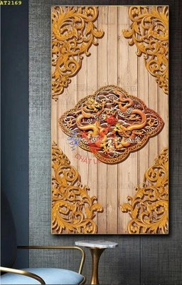 File ảnh File tranh hiện đại Sơn Dầu AT2169 (gốc) in PP, decal