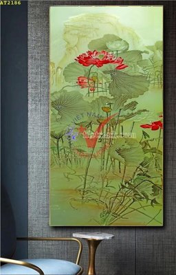 File gốc File tranh hiện đại Sơn Dầu AT2186 (in mica) làm bảng hiệu