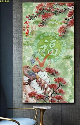 File gốc in mica File tranh hiện đại Sơn Dầu AT2202 chất lượng