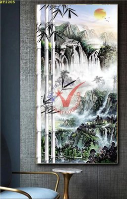 File gốc File tranh hiện đại Sơn Dầu AT2205 (trang trí) phòng ngủ