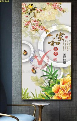 Tải file File tranh hiện đại Sơn Dầu AT2242 (gốc) in tranh tráng gương