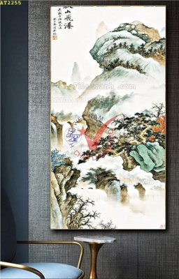 File gốc File tranh hiện đại Sơn Dầu AT2255 (ảnh rõ nét) để in