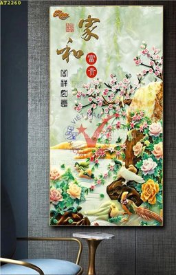 Tải file gốc in lụa File tranh hiện đại Sơn Dầu AT2260 siêu nét