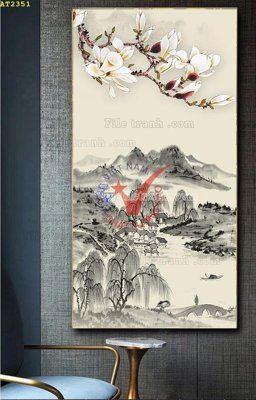 File tranh File tranh hiện đại Sơn Dầu AT2351 (ảnh gốc) in trần xuyên sáng