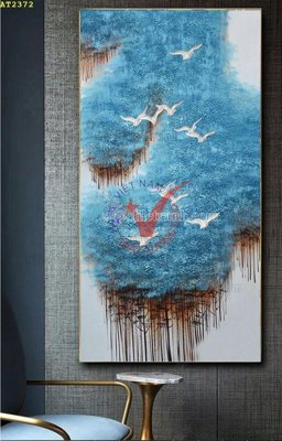 File gốc File tranh hiện đại Sơn Dầu AT2372 cho in ấn và thiết kế