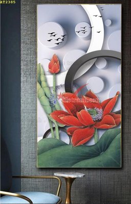 Cung cấp file tranh gốc File tranh hiện đại Sơn Dầu AT2385 độc quyền