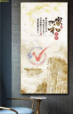 Hình ảnh file gốc in lụa File tranh hiện đại Sơn Dầu AT2431