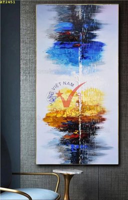 File tranh in trần 3D File tranh hiện đại Sơn Dầu AT2451 (ảnh gốc)