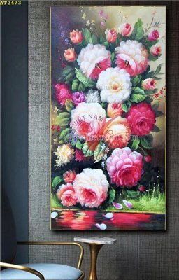 File in lụa File tranh hiện đại Sơn Dầu AT2473 (hoa văn) File tranh hiện đại Sơn Dầu AT2473