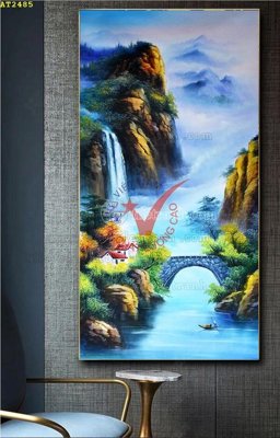 File in lụa File tranh hiện đại Sơn Dầu AT2485 (chất lượng cao) File tranh hiện đại Sơn Dầu AT2485