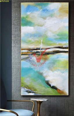 File gốc File tranh hiện đại Sơn Dầu AT2520 (chuẩn màu) cho in offset