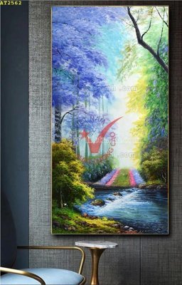 File in ấn cao cấp File tranh hiện đại Sơn Dầu AT2562 (file gốc)