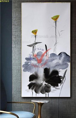 File gốc File tranh hiện đại Sơn Dầu AT2563 (trang trí) cho phòng khách