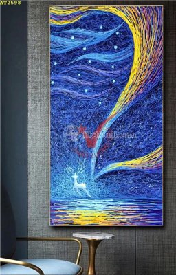 File ảnh File tranh hiện đại Sơn Dầu AT2598 (gốc) trang trí khách sạn