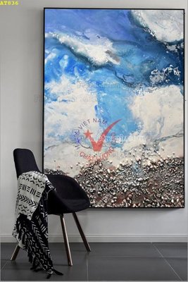 File gốc File tranh hiện đại Sơn Dầu AT836 (in lụa) cao cấp