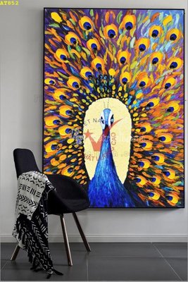 File ảnh File tranh hiện đại Sơn Dầu AT852 (gốc) in standee