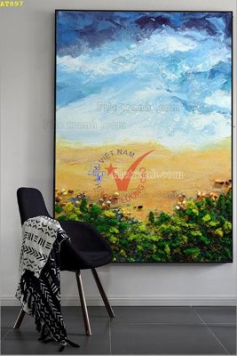 File in ấn chuyên nghiệp File tranh hiện đại Sơn Dầu AT897 (file gốc)