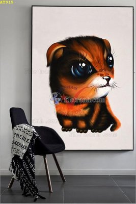 File gốc in ấn File tranh hiện đại Sơn Dầu AT915 độ phân giải cao