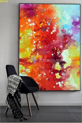 File ảnh File tranh hiện đại Sơn Dầu AT926 (gốc) in poster