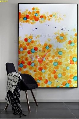 File ảnh File tranh hiện đại Sơn Dầu AT967 (gốc) in PP, decal