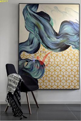 File gốc File tranh hiện đại Sơn Dầu AT977 (bản quyền) cho in ấn