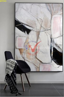 File ảnh File tranh hiện đại Sơn Dầu AT984 (gốc) in quảng cáo ngoài trời