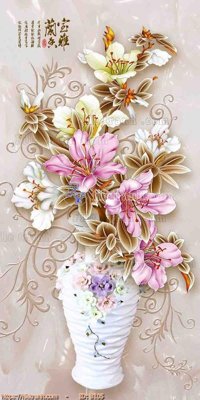 File PSD file gốc bình hoa B105 (nguyên gốc) chất lượng cao